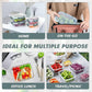 10 Packs Glass Meal Prep Containers with Lids, Glass Food Storage Containers Set, Airtight Lunch Containers, Microwave, Oven, Freezer and Dishwasher Safe, Gray