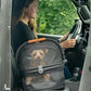 Pet Gear No-Zip View 360 Ultra Lite Pet Safety Carrier & Car Seat for Small Dogs & Cats Push Button Entry, 15", Onyx