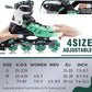 Inline Skates for Kids and Adult, Adjustable Fun Illuminating Skates for Girls, Boys, Women and Men Outdoor and Indoor, Beginner