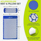 ProsourceFit Acupressure Mat and Pillow Set for Back/Neck Pain Relief and Muscle Relaxation, Large - Gray/Gray