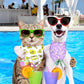Weewooday 20 Pcs Spring Dog Bandanas Bulk Adjustable Spring Dog Bandanas Bibs Scarf Bib Washable Triangle Doggy Kerchief for Small Medium Large Pet Summer Easter Costume Accessory