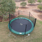 Happy Trampoline Round Trampolines 14 FT, 15 FT, 16 FT - ASTM Approved - Outdoor Gymnastic Trampolines for Adults and Kids with Net Enclosure