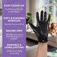 H HANDSON Pet Grooming Gloves - Patented #1 Ranked, Award Winning Shedding, Bathing, & Hair Remover Gloves - Gentle Brush for Cats, Dogs, and Horses (Red, Small)