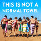Dock & Bay Beach Towel - Quick Dry, Sand Free - Compact, Lightweight - 100% Recycled - Includes Bag - Cabana - Bondi Blue - Large (160x90cm, 63x35)