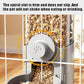 GKYZBB Hanging Automatic Food Water Dispenser,Rabbit Feeder Guinea Pig Water Bottle Food Feeder for Ferret Guinea Pig Rabbit Bunny Cage Accessories (Grey, 520ml+1200ml)