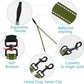PetBonus Two Point Control Dog Leash, Works with No Pull Harnesses, No Tangle Dog Training Leashes, No Pull Padded and Reflective Walking Lead, Converts to Single Leash for Large Dogs (Khaki Green)