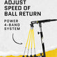 SKLZ Hurricane Batting Swing Trainer for Baseball & Softball - Durable Swing Arm - 4 Power Band System - High-Visibility, Anti-Dent Target Ball Head - Screw-in Base Legs, Metal Stakes & Carry Bag