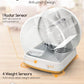 MeoWant Self-Cleaning Cat Litter Box, Advanced Safety System Automatic Cat Litter Box Perfect for Multi Cats, Extra Large/Odor Control/APP Control Smart Cat Litter Box with Mat & Liner, Yellow