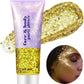 Go Ho Gold Face Body Glitter,Mardi Gras Glitter Makeup Gold Face Paint,Holographic Chunky Sequins Glitters for Eye Lip Hair Nails,Festival Rave Accessories,52g