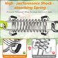 Tresbro 15 FT Dog Tie Out Cable with Spring, Shock Absorbing Tether Chains for Outside Aavilable in 10/15/20/25/30/40/50/70/100/120 FT, Heavy Duty Leads for Yard for Medium & Large Dogs Up to 500 LBS