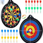 Magnetic Dart Board - 12Magnetic Darts+12Sticky Balls Or 2 Toy Gun+40 Foam Dart,Fun for Family Game and Party with Friends, Christmas Birthday Gifts Toys for 3-12 Year Old Boys