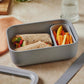 Caraway 6pc Glass Food Storage Set – 6.6 Cup Food Containers (6) - Ceramic Coated - Non Toxic, Non Stick with Lids - Microwave Safe - Mist