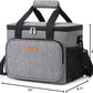 Lifewit Medium Lunch Bag Insulated Lunch Box Soft Cooler Cooling Tote for Adult Men Women, Gray 12-Can (9L)