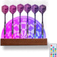 Light Up Dart Stand Wall Mount, Acrylic Wooden LED Dart Holder with Multiple Color Modes with Remote Control Holds 6 Darts, Xmas Birthday Gifts for Darts Enthusiasts
