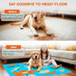 BurgeonNest Washable Pee Pads for Dogs, 1 Pack 72''x72'' Super Absorbent, Leakproof & Non-Slip Reusable Potty Pads for Puppy Playpen, Crate, Whelping Box, Potty Training, Blue