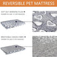 VANKEAN Stylish Dog Bed for Crate - Reversible Cool & Warm, Waterproof Inner, Firm Support, Machine Washable, XXL to Small, Grey