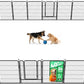 FXW Rollick Unleashed Dog Playpen for Indoor, Yard, RV Camping, 40 inch 24 Panels for Medium and Large Dogs, Black│Patented