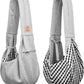Tomkas Small Dog Sling Carrier - Zipper Pocket & Classic Strap - for 3-10 lbs Pets(Grey)