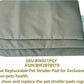 ROODO Pet Stroller Inner Pad for Exclusive Use,Original,Replaceable,Easy to Clean,Set of 3 pc(Gray)