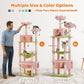 PAWZ Road Flower Cat Tree, 72 Inches Large Cat Tower with Steel Frame Hammock and 7 Scratching Posts, Tall Cat Tree with 2 Condos and Perches for Large Indoor Cats - Pink