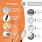 Dog Brush for Long Haired Dogs, 27mm Extra Long Metal Pin Dog Deshedding Brush and Comb Set, Short Haired Shedding Grooming Detail Pets Brush Set with Rubber Handle