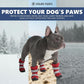 Spark Paws Dog Shoes, Waterproof Dog Boots for Medium to Large Dogs, Non Slip, Breathable Dog Booties and Paw Protectors - 4PCS Doggie Hiking Boots with Reflective Straps, Red, Size 7