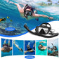 Snorkeling Gear, Dry Snorkel Set180° Panoramic Wide View,Anti-Fog Scuba Diving Mask, Professional Snorkeling Gear for Free Breathing, Swimming, Diving