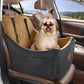 Dog Booster Car Seat for Up to 35lbs Pets,Easy to Install,Fully Detachable and Washable,Anti-Slip Base,Snug Puppy Car Seat with 2 Clip-On Leashes(Black/Coffee,Medium)