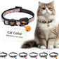 DOCO Cat Collar (Neck Girth - 3/8" x 7.5-12", Weight Upto - 13lb) Reflective Cat Collar with Bell, Breakaway Safety Buckle, Adjustable Nylon Strap for Kittens & Adult Cats (Orange)