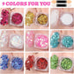 Teenitor 9 Color Face Glitter and 3 Gold Face Freckles Set - No Glue Needed Body Glitter Gel, Hair Glitter Festival Makeup for Parties, Halloween