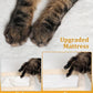 14in Cat Tree Tower with Large Perch, 20 * 16.5 Inch Top Bed for Adult Cats, Scratching Post with Bed for Kittens, Beige