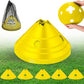 ShinyRelief Jumbo Disc Cones Jumbo Soccer Cones with Mesh Bag Giant Large Agility for Soccer Training Adult Sports