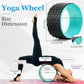 Yoga Wheel Set, Wheel Foam Roller with Back Cracker Roller for Pain Relief & Deep Tissue Massage and Stretching 500lbs Capacity, Trigger Point Therapy Massage Ball, Yoga Blocks 2 Pack with Strap