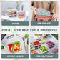 10 Packs Glass Meal Prep Containers with Lids, Glass Food Storage Containers Set, Airtight Lunch Containers, Microwave, Oven, Freezer and Dishwasher Safe, Pink