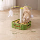 Interactive Cat Puzzle Toy - Scratching Post with Spinning Balls & Feathers for Indoor Cats, Satisfies Hunting Instinct, Self-Play Mental Stimulation Game with Rolling Track