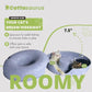 CATTASAURUS Peekaboo Cat Cave for Multiple & Large Cats Up to 30-45 Lbs, Scratch Detachable & Washable Tunnel Bed, Comfy Donut Cat Cave (Light Gray, Large)