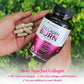 Multi Collagen Burn: Multi-Type Hydrolyzed Protein Peptides with Hyaluronic Acid, Vitamin C, SOD B Dimpless, Types I, II, III, V and X, Caffeine-Free (Unflavored Capsules)