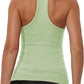 iGENJUN Workout Tops for Women Racerback Basic Tank Summer 2025 Camisole V Neck Slim Fit Ribbed Sleeveless