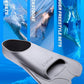 CAPAS Swim Training Fins Comfortable Silicone Lap Swimming Short Blade Floating Flippers with Mesh Bag for Adult Men Women Build Leg Strength