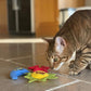 YEOWWW Catnip Cat Toy for Indoor and Outdoor Cats -Premium Quality Strong Catnip Toys for Cats (1x Crinkle Catnip Toy Sun 1 x Moon 1x Star)