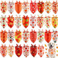 Chunful 30 Pcs Fall Bandanas for Dogs Autumn Dog Bandanas with Maple Leaves Pumpkin Patterns Soft Bibs Adjustable Triangle Doggie Scarf for Small Medium Large Pet Fall Costume 25.6 x 17.7 x 17.7 Inch