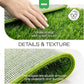 Dog Grass Pad with Tray, 34×23in Large Litter Box, 2×Grass Pad for Dogs Potty Washable, Thick Soft Odor-Free Hemmed Dog Pee Grass, Indoor Potty Training Balcony