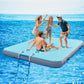 Specraft Inflatable Floating Dock, Non-Slip Air Dock Platform loating Island Raft with Rope Ladder for Pool Lake Beach Ocean