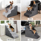 Dog Stairs for High Beds, 4-Step Dog Steps for Small Dogs and Cats, Foldable Pet Stairs for High Bed Climbing, Non-Slip Balanced Pet Step Indoor, Light Grey