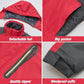 Men's Winter Ski Jacket Warm Waterproof Fleece Liner Snow Coat Hooded Windproof Mountain Raincoat
