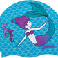 FINIS Mermaid Kids Swim Cap - 100% Silicone - Fun Prints - Universal Fit - Chlorine Protection
