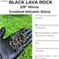 Lava Rocks for Plants (3/8’’ Minus), Natural Black Lava Rocks, Succulent & Terrarium Horticultural Volcanic Rock, Ideal Drainage for Potted Plants, Made in USA (5 qts - 9 lbs)