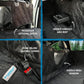 Bulldogology Dog Car Seat Cover with Mesh & Zippers Waterproof Heavy Duty Dog Hammock Backseat Protector from Dog Hair, Muddy Paws, Scratches - Pet Car Seat Cover for Cars Trucks SUVs (Large, Black)