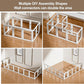 Clear Acrylic Dog Playpen Transparent Dog Playpen Indoor, Easy Assemble Clear Pet Pen for Puppy Bunny Cat Pig, Sturdy & Easy Cleaning Plastic Dog Puppy Fence (30" H, 10PCS)