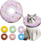 Cat Cone Collar Soft, Adjustable Cat Recovery Collar Kitten Cones to Stop Licking, Cute Donut E Collar After Surgery, Cats Neck Pillow Cone Elizabethan Cones of Shame (Waterproof Purple, Large)